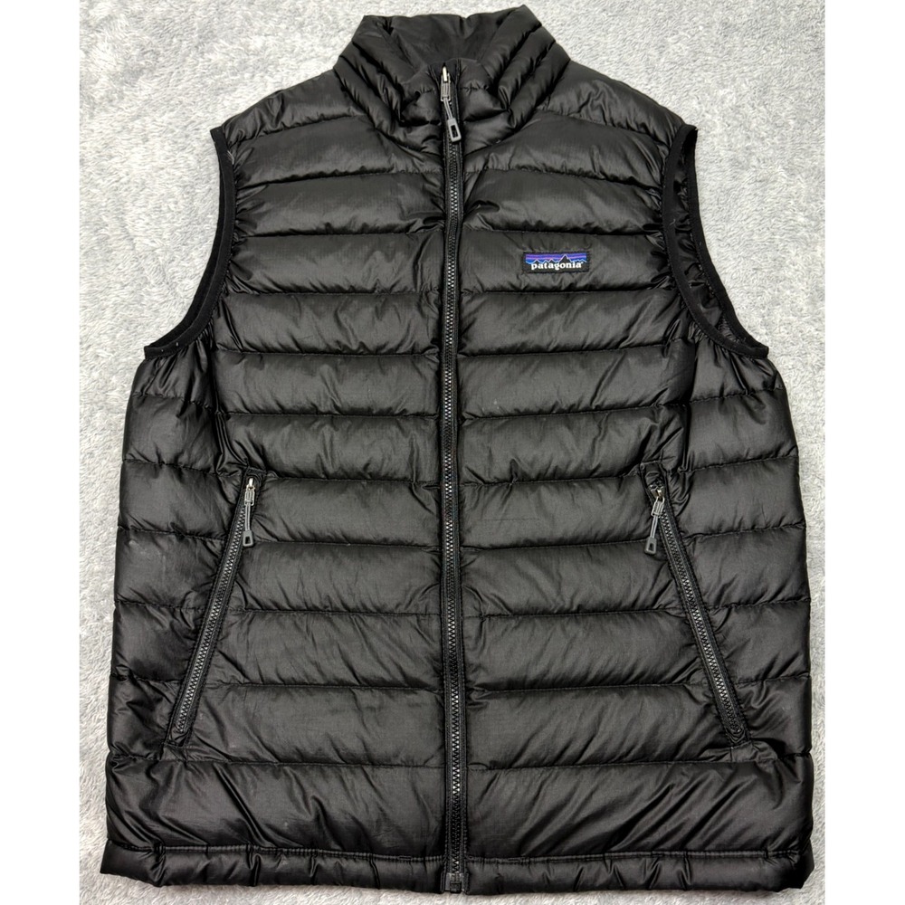 Patagonia Down Sweater Vest Mens S Black Puffer Lightweight Packable Outdoor